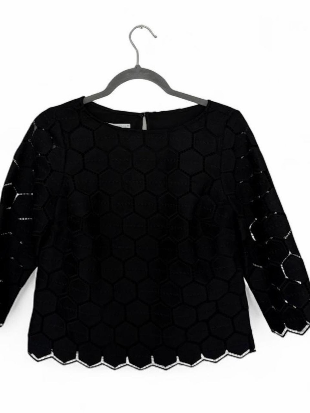 RSVP by Talbots Lace Honeycomb Top, SP